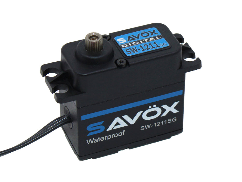 Savox SW-1211SG Black Edition Waterproof Digital Servo (High Voltage) 0.08/347.2@7.4V