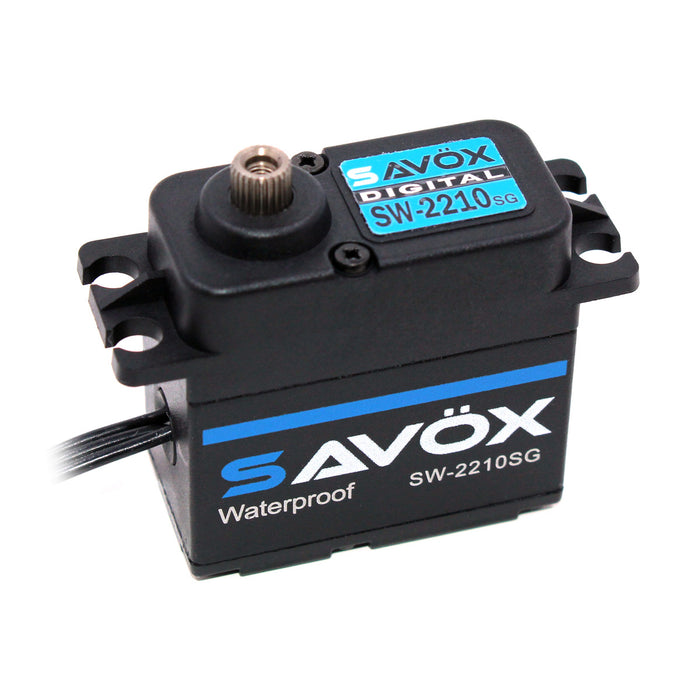Savox SW-2210SG 0.11 sec / 500 oz. @ 7.4V Waterproof Premium High Voltage Brushless Digital Servo