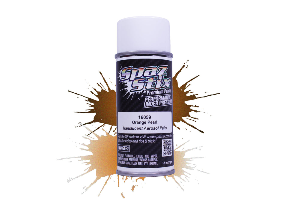 Spaz Stix Orange Pearl Aerosol Paint in 3.5 oz. Can - 16059