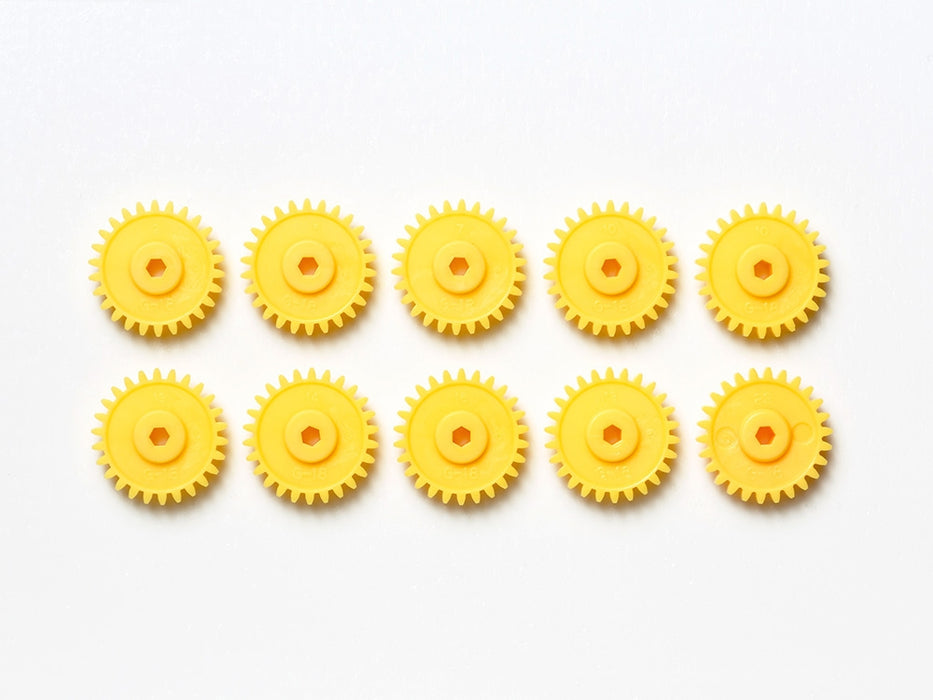 Tamiya JR Mini 4WD G-18 Gear, Yellow (10pcs) TAM10312