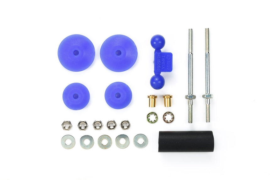 Tamiya JR Large Diameter Stabilzer Head Set, 11/15mm Blue TAM95429