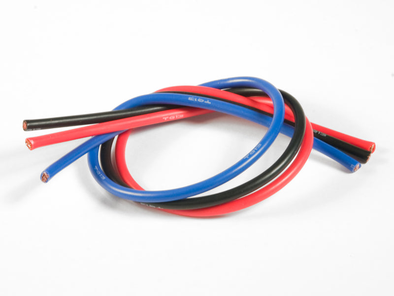 TQ Wire 13 Gauge Super Flexible Wire- 1' ea. Black, Red, Blue TQW1303