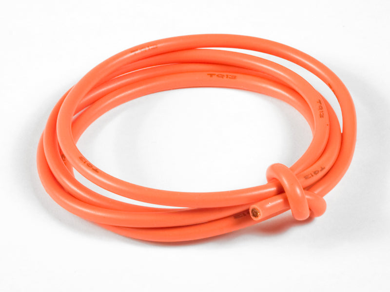 TQ Wire 13 Gauge Super Flexible Wire- Orange 3' TQW1330