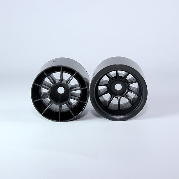 Tuning Haus F1 Foam Rear Wheels (2) Black (use with Shimizu rubber) - TUH1182