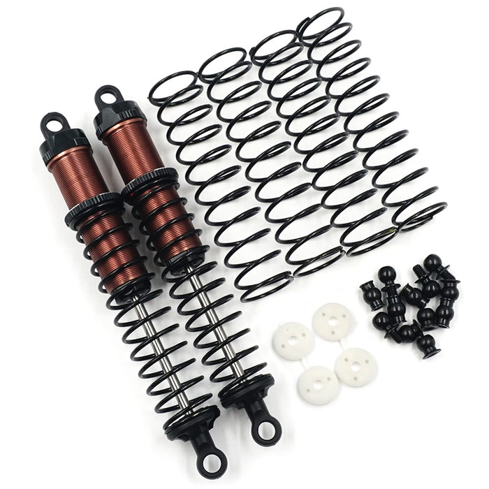 Yeah Racing Aluminum Big Bore Go 110mm Damper 1/10 Scale Shocks (Pair) Black - BBG-0110BK