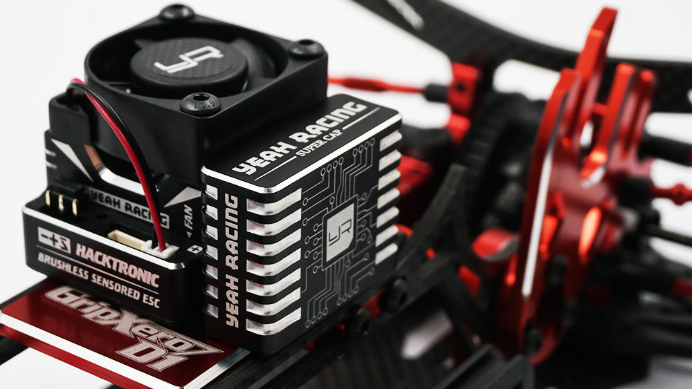 Yeah Racing Aluminum Case Hyper Booster Capacitor Black - YE-0027BK