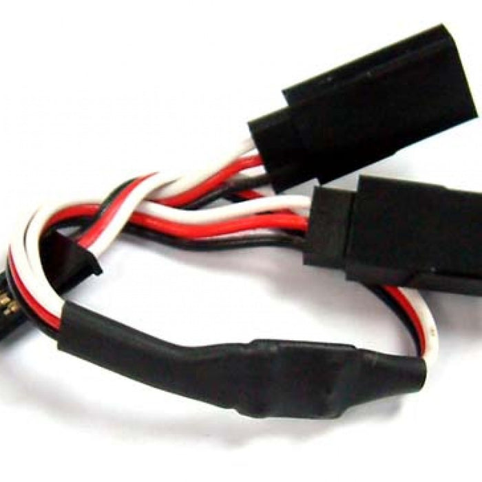 Yeah Racing 15cm Y Extension Leads With Futaba/KO PROPO(New Plug) Connector - WPT-0110